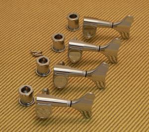 144C4 Grover 4 Inline Sealed Chrome Bass Tuners
