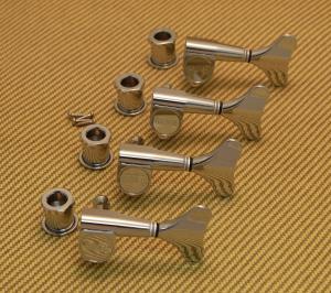 144C4 Grover 4 Inline Sealed Chrome Bass Tuners