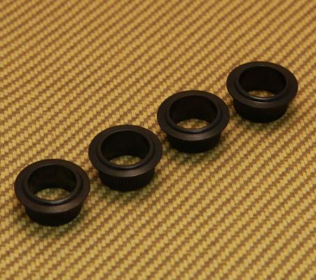 TK-0799-003 (4) Black Vintage Style 11/16 Bass Headstock Tuner Bushings