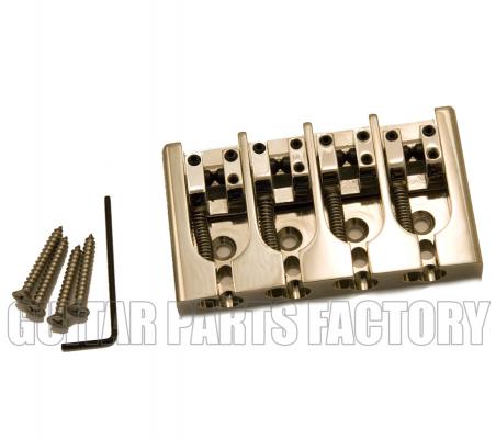 5A400BN-750 Hipshot Nickel/Brass 4-string A Series Bass Bridge .750" String Spacing