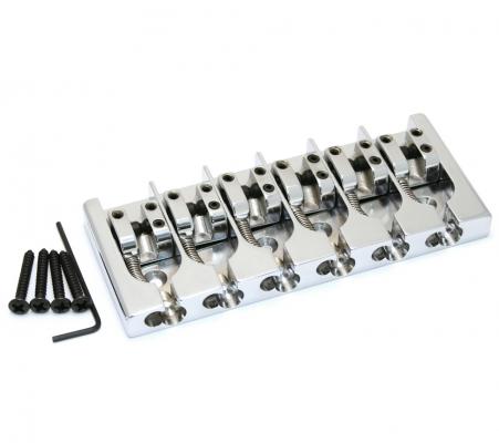 5A600BC-708 Hipshot A Series Chrome 6-String Bass Bridge