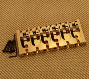 5A600BG-708 Hipshot A Series Gold 6-String Bass Bridge
