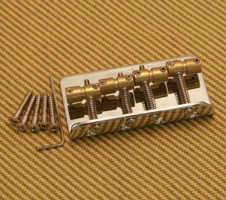 WBBCCR 4-String Wilkinson Chrome Bass Bridge for Fender P/Jazz Bass