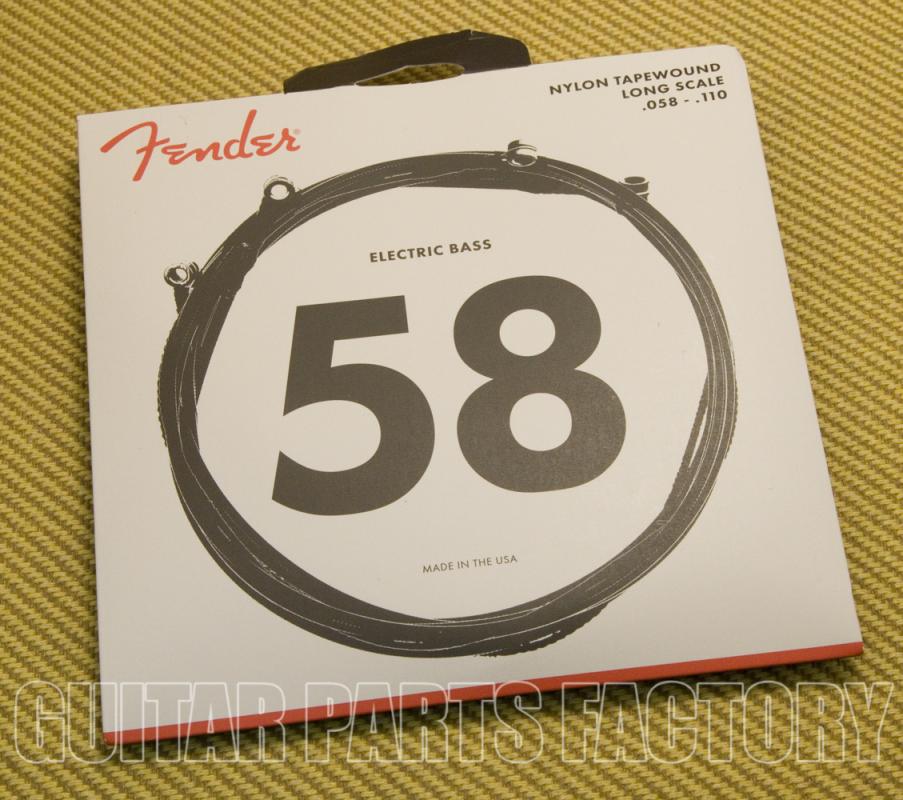 0739120406 Fender 9120 Nylon Tapewound Bass Strings .058110 (4)