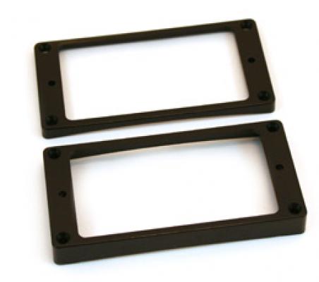 PC-0733-023 Black Curved Bottom Humbucker Pickup Rings