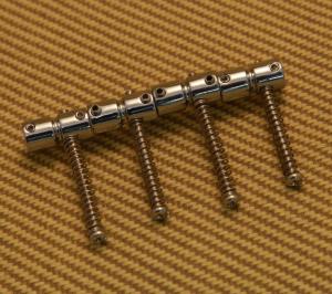 0025C (4) Chrome Bridge Saddles For Fender & Squier Precision & Jazz Bass