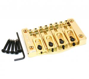 5T400G Hipshot Gold Transtone 4-String Bass Bridge