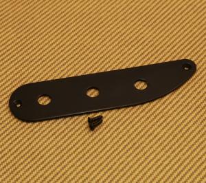 TBCP-3B Black 3-Hole Tele Bass Control Plate