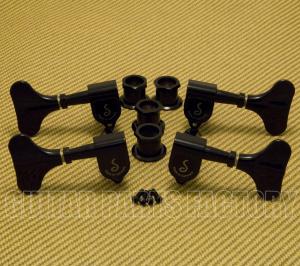 M4-BLACK Schaller Black M4 Series 2+2 Bass Tuners 12:1 ratio 