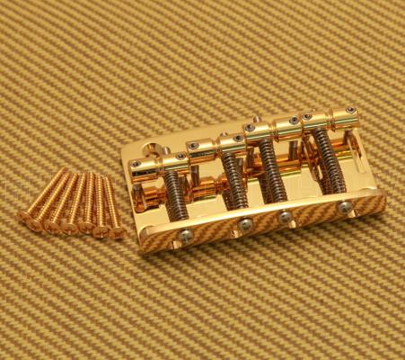 203B-4 Gold Gotoh Bass Bridge 4-Strings Precision Jazz for Fender P Jazz Bass