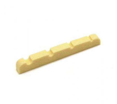 BN-ECO-JBC Cream Economy Slotted Nut for Jazz Bass