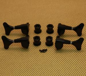 144BC Grover 2+2 Sealed Black Mini Series Bass Tuners
