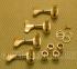 144G4 Grover 4 Inline Sealed Gold Mini Series Bass Tuners