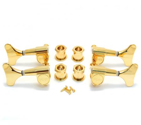 144G Grover 2+2 Sealed Mini Series Gold Bass Tuners