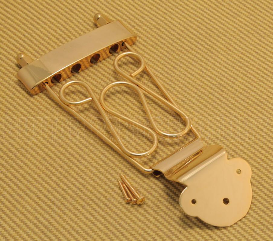 BTPLDTG Gold Long Deluxe Bass 4String Trapeze Tailpiece