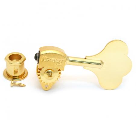 20670G Hipshot USA Ultralite  Gold Bass Tuner 3/8" Post Clover Key