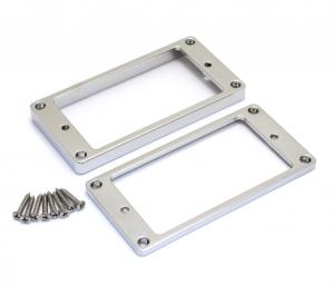 PC-5436-010 Chrome Flat Top Humbucker Pickup Ring For Flat Top Guitars w/ Screws