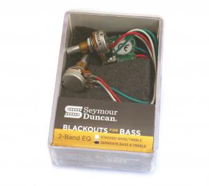 11993-04 Seymour Duncan Blackouts Active 2-Knob Bass Guitar Preamp 2 band EQ STC-2S-BO