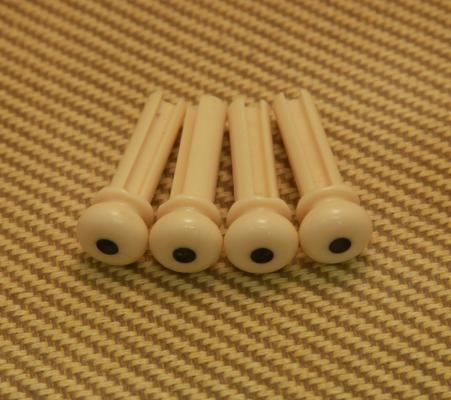 BP-0677-028 Cream Grooved Acoustic Bass Bridge Pins