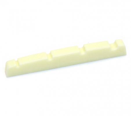 BN-ECO-PBC Cream Plastic Slotted Nut for P Precision Bass Flat Bottom 42 X 3.5mm