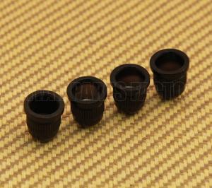 BSF-S-B (4) Black Short Length 3/8 Diameter Barrel Bass Body/String Ferrules 