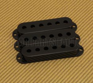 PC-0406-023 (3) Black Pickup Covers for Strat 52mm