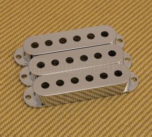 PC-0406-010 (3) Chrome Plastic Pickup Covers for Strat 52mm