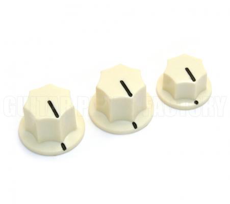 PK-0174-028 Cream USA Jazz Bass Guitar Knobs For Solid Shaft USA Pots