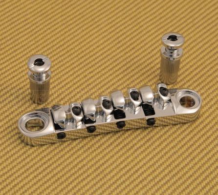 BB-TOM-C Chrome Tunematic Bridge for 4-String Bass w/ Studs