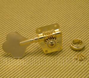 LBT-010-G  (1) Left-handed or 5th String Squier Gold Bass Tuner Machinehead w/ Bushing & Screws