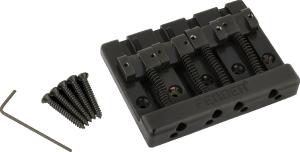 099-4407-400 Genuine Fender 4-string Black Block Logo High Mass Bass Bridge 0994407400