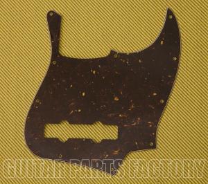 005-3308-049 Fender 10-Hole 4-Ply Brown Shell Pickguard for 5-String Deluxe Active Jazz Electric Bass Guitar 0053308049
