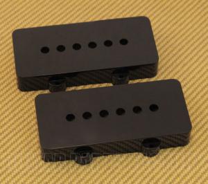 PC-6400-023  (2) Black Pickup Covers for  Vintage/USA Fender Jazzmaster Guitar