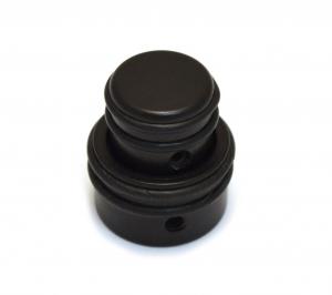 80610B (1) Black Hipshot Stacked O-Ring Guitar & Bass Knob 6mm/8mm 