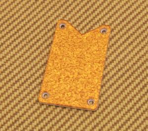 006-0904-049 Genuine Gretsch Orange Sparkle White Falcon Truss Rod Cover Plate