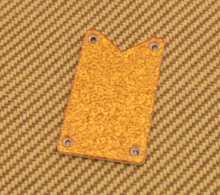 006-0904-049 Genuine Gretsch Orange Sparkle White Falcon Truss Rod Cover Plate