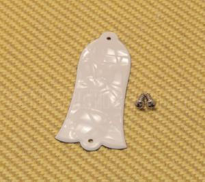 PG-9485-055 White Pearloid Bell Shaped Truss Rod Cover for Gibson
