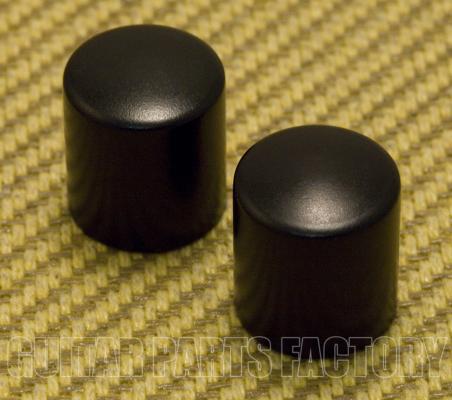 MK-002-B (2) Black Aluminum Barrel Knobs for 6mm Split Shaft Pots Guitar/Bass