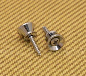 AP-0670-010 (2) Gotoh Chrome Strap Buttons/Screws For Fender Guitar & Bass