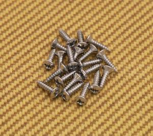 GS-0001-010 20 Chrome Pickguard Screws for Fender Guitar