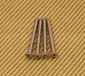 GS-0005-001 (4) Nickel Neck Plate Screws #8 x 1-3/4"