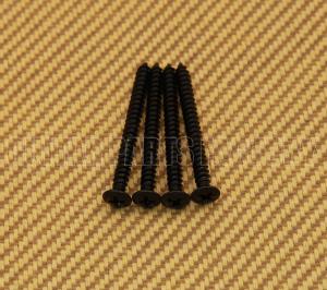 GS-0005-003 (4) Black Neck Plate Screws #8 x 1-3/4"