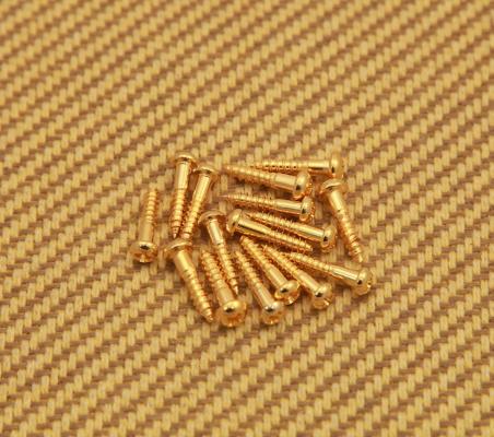 GS-0006-002 16 Tuner Machine Head Mounting Screws  Gold Guitar Or Bass
