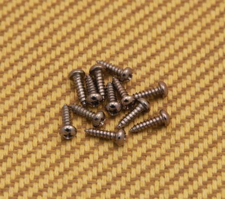 002-1405-049 (12) Chrome Tuner & String Guide Mounting Screws For Guitar or Bass 0021405049