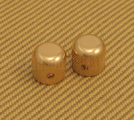 099-2056-200 Genuine Fender Gold Original Guitar Dome Knobs for P Bass or Telecaster 0992056200