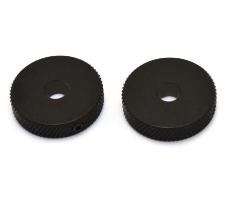 MK-3155-003 Black Roller Knobs for Fender Jazzmaster & Jaguar Import Set of 2