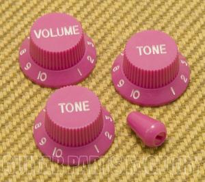 PK-0178-MP Muave Pink Knob Set for Strat® Import/Metric 6mm