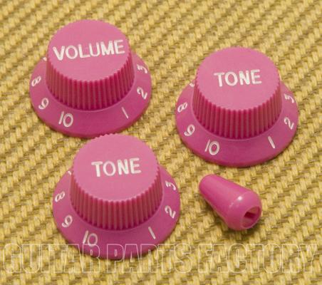 PK-0178-MP Muave Pink Knob Set for Strat® Import/Metric 6mm