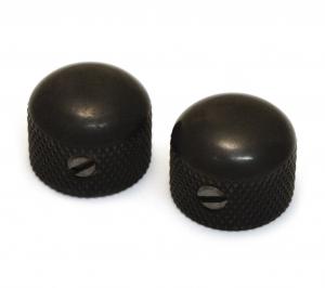 MK-3315-003 (2) Black Mini Dome Knobs for Split Shaft