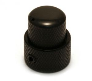 Black Full Size Stacked Guitar//Bass Knob for 6mm//8mm Shaft MK-STK-B 1